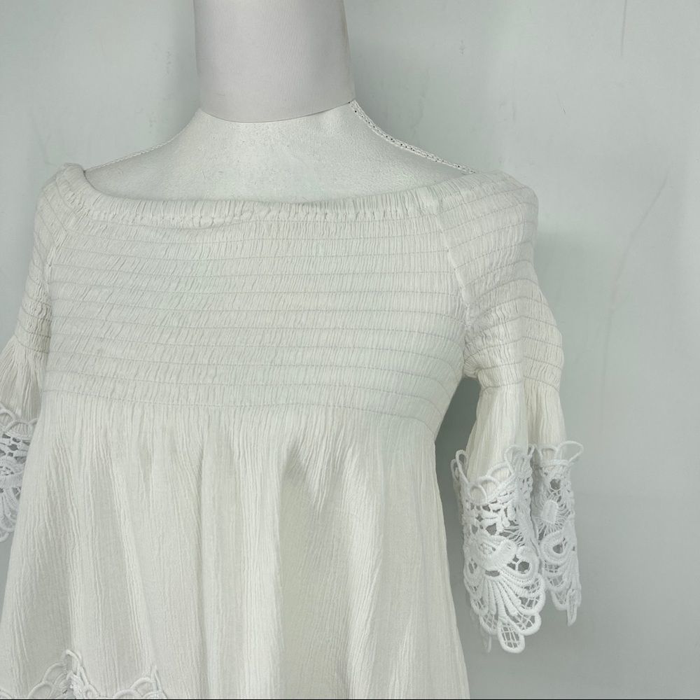 Rue21 white off the shoulder peplum top - Picture 4 of 7